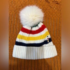 Hudson's Bay Striped Toque with Pom Pom